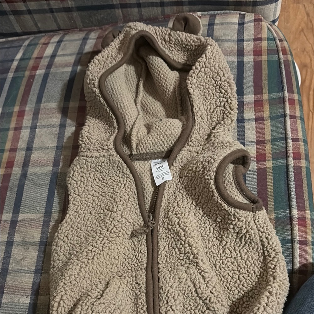 Cozy Sherpa Hooded Vest for Kids